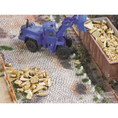 Juweela 28210 - Przemysłowy złom mosiężny, 25g, 1:87, H0