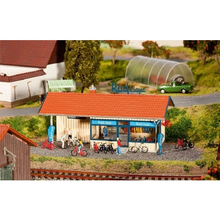 Faller 130508 - Sklep rowerowy, 151 x 77 x 78 mm.