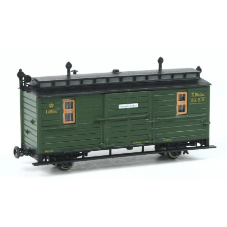 Technomodell 53210 - Wagon bagażowy 1495K, K.Sächs.Sts.E.B., Ep.I