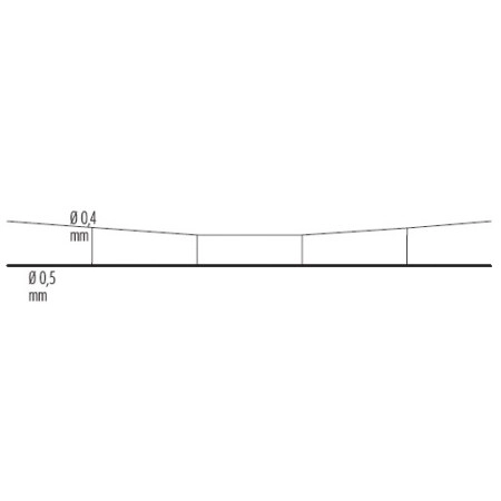 Sommerfeldt 183 - 5 drutów jezdnych 0, 5x 380 mm, do lutowania.