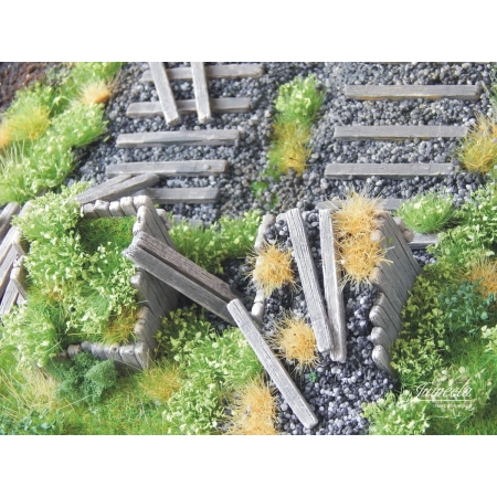 Juweela 28232 - Kozioł oporowy drewniany, 2 sztuki, 1:87, H0