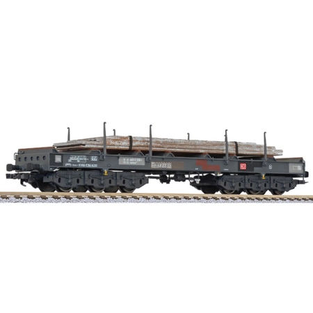 Liliput 235795 - Wagon towarowy Sahmms ze stalowymi płytami, DBAG, Ep.V