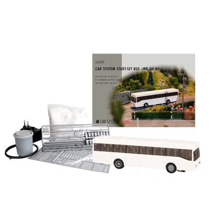 Faller 161495 - Zestaw startowy systemu samochodowego Autobus MB O405 z dekoracjami