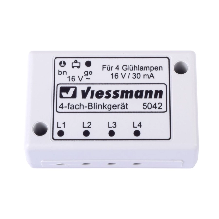 Viessmann 5042 - Moduł mrugania 4-ro wyjściowy, 16V / 30mA