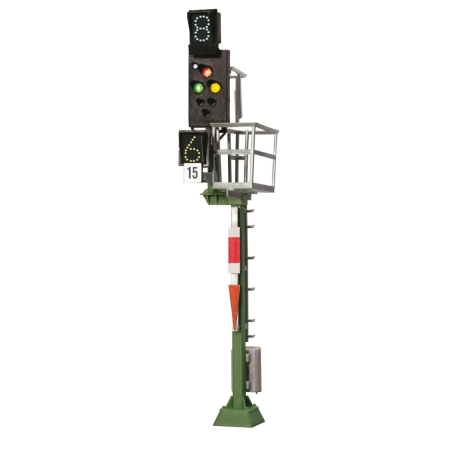 Viessmann 4045 - Semafor wieloczęściowy Ks jako sygnalizator wjazdowy.