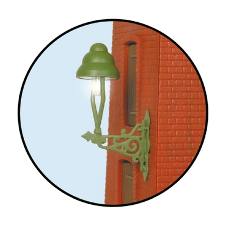 Viessmann 6013 - Naścienna latarnia gazowa, LED