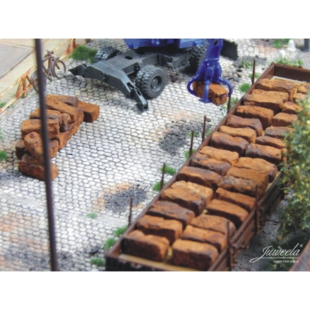 Juweela 28193 - Bele złomu, zardzewiałe, prawdziwa rdza, 60 sztuk, 1:87, H0