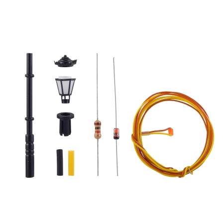 Viessmann 6920 - Zestaw latarni parkowej, LED ciepły biały