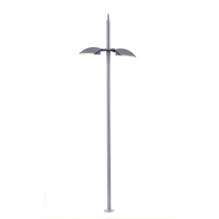 Viessmann 6034 - Podwójna nowoczesna latarnia miejska LED, biała