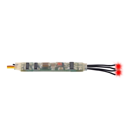 Viessmann 5272 - Mini-dioda LED czerwona 2 diody, z elektroniką, migająca