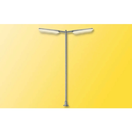 Viessmann 6099 - Latarnia uliczna smukła, podwójna LED, światło białe