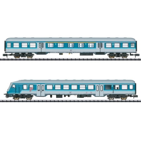Trix 18262 - Zestaw 2 wagonów pasażerskich, GfF, Ep.VI