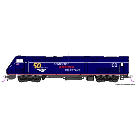 Kato-Lemke K376113 - Spalinówka GE P42 Genesis #100, Amtrak, Ep.VI „50th Anniversary”