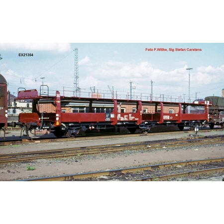 Exact-Train EX21354 - Zestaw 2 wagonów transportowych Laekkmqss539, DB, Ep.IV