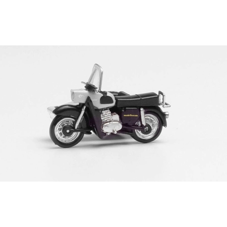 Herpa 053433-006 - MZ ETZ 250 z koszem, srebrny-czarny