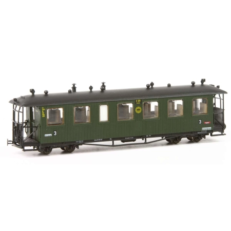 Technomodell 52423 - Wagon pasażerski 3. klasy, DRG, Ep.II, zielony