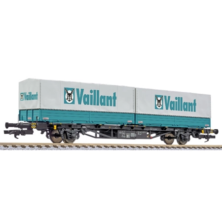 Liliput 235223 - Wagon kontenerowy Lgjs, DB, Ep.IV 'Vaillant'