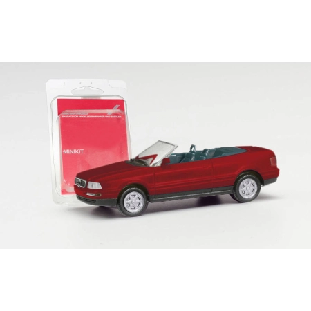 Herpa 012287-006 - MiniKit: Audi 80 Convertible, kolor czerwony