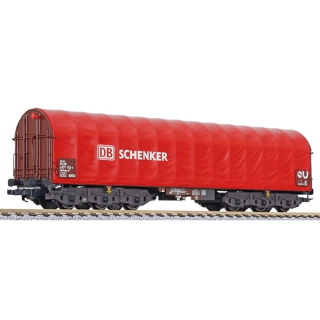Liliput 235778 - Wagon platforma Sahimms-u 901 z plandeką, DBAG Schenker, Ep.VI