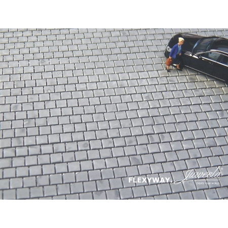 Juweela 28280 - Płyty FLEXYWAY 40x40, jasnoszare, 3 segmenty, 1:87, H0
