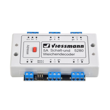 Viessmann 5280 - Przełącznik wieloprotokołowy i dekoder zwrotnic