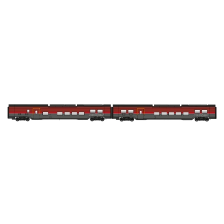 Jägerndorfer JC72200 - Zestaw 2 wagonów pasażerskich Railjet, ÖBB, Ep. VI, edycja High-End