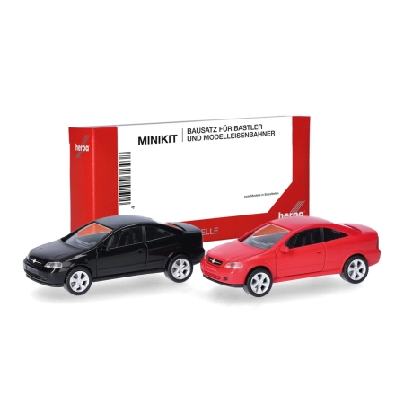 Herpa 014106 - MiniKit Opel Coupé Magmarot / czarny