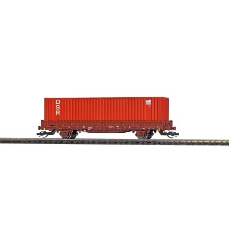 Busch 31509 - Wagon platforma Ks 3300 z kontenerem 'DSR', DR, Ep.IV