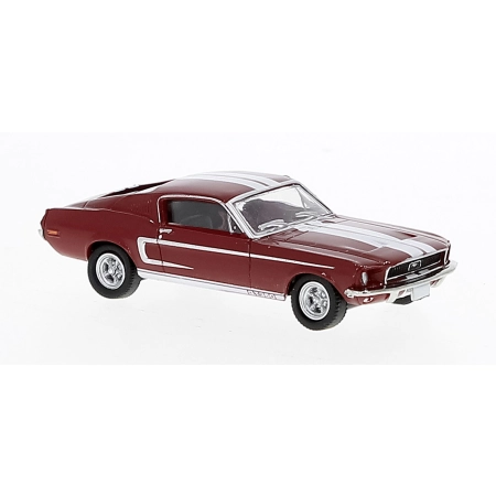 Brekina 19605 - Ford Mustang Shelby GT 350, czerwono-biały, 1968 r.