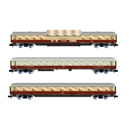 Arnold HN4507 - Zestaw 3 wagonów pasażerskich „Rheingold”, AKE, Ep.VI