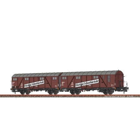 Brawa 51300 - Wagon towarowy kryty Hrs-vz332, DB, Ep.III