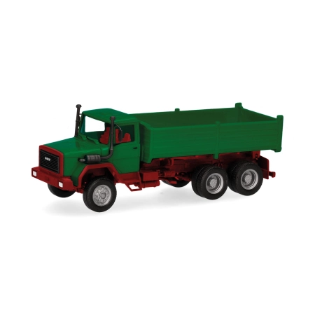 Herpa 320276 - Basic: Iveco Hauber Kipp-LKW 3achs, grün