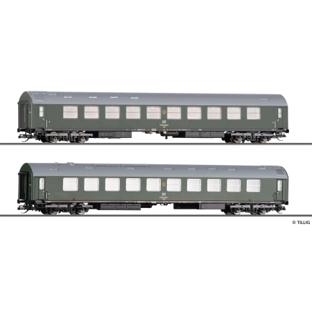 Tillig 01081 - Zestaw 2 „wagonów salonowych rządu NRD zbudowanych w 1966 r.”, DR, Ep.IV