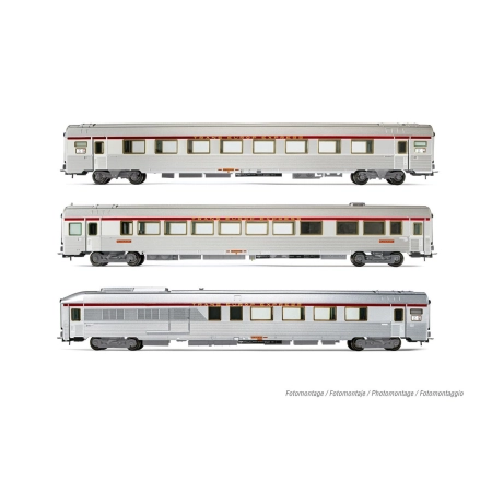 Jouef HJ4164 - Zestaw 3 wagonów pasażerskich „TEE Mistral”, SNCF, Ep.IV