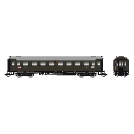Saxonia 87225 - Wagon pasażerski C4Ü Sa 07, DRG, Ep.II