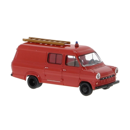 Brekina 34160 - Ford Transit Mk.1 straży pożarnej czerwony/czarny