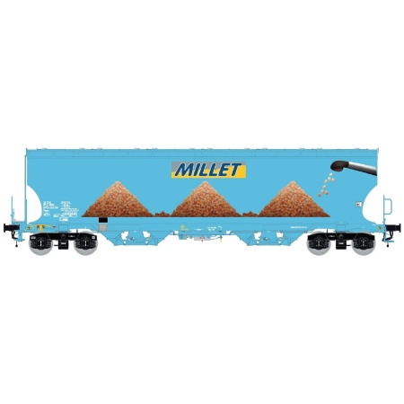 L.S. Models LS30593 - Wagon silosowy Tagnpps, MILLET, Ep.VI