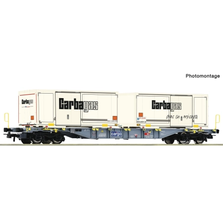 Roco 6600122 - Wagon kontenerowy Sgnss, SBB-Cargo, Ep.VI „Carbagas