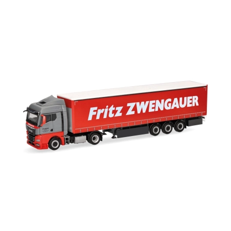 Herpa 319911 - MAN TGX GM Gardinenplanen-Sattelzug "Zwengauer"