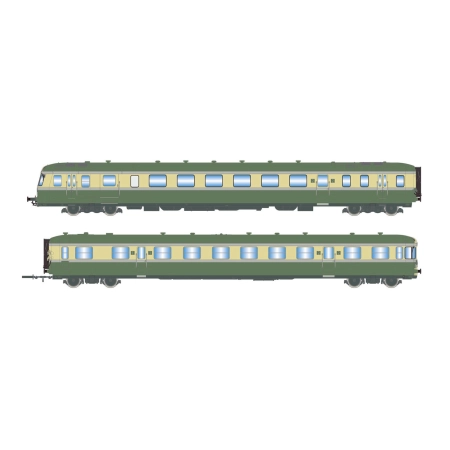 Jouef HJ2418S - Jednostka spalinowa RGP II X 2717 + XR 7710, SNCF, Ep.III, DC-Sound