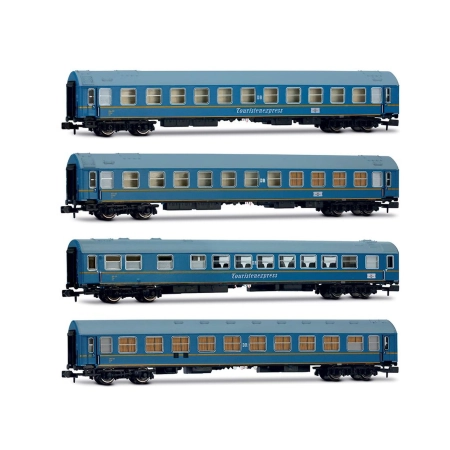 Arnold HN4481 - Zestaw 4 wagonów pasażerskich „Tourex”, DR, Ep.III