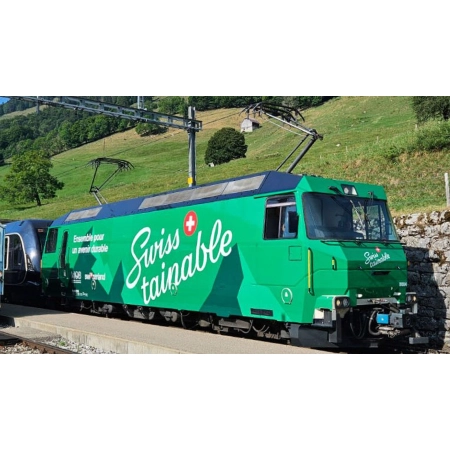Bemo 1359344 - Elektrowóz Ge 4/4 8004 „Swisstainable”, MOB, Ep.V, dźwięk DC