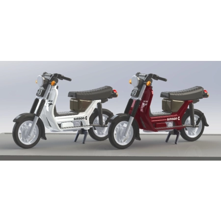Kres 55061010 - Simson SR50, czerwone wino i szary.