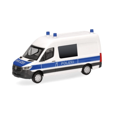 Herpa 098786 - Mercedes-Benz Sprinter 18 autobus z wysokim dachem „Policja Nadrenii Północnej-Westfalii/śledczy ds. pożarów”