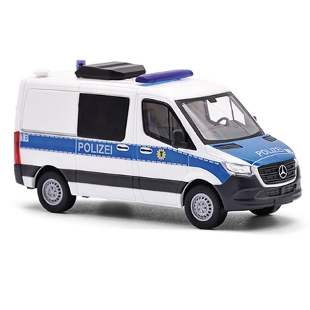 Busch 53469 - Mercedes-Benz Sprinter z krótkim rozstawem osi/płaskim dachem, policja berlińska