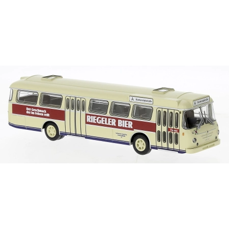 Brekina 59377 - Autobus Senator 12 D, Freiburg - Riegeler Bier, 1962