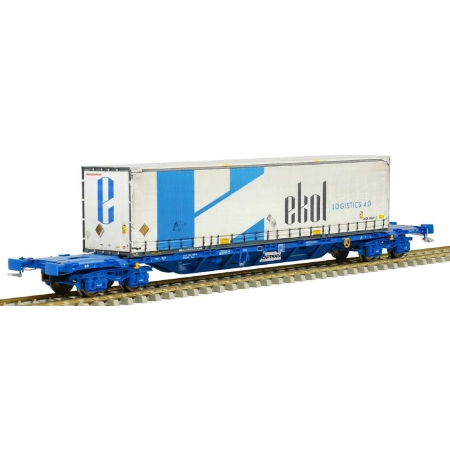 Sudexpress S4552052 - Wagon kontenerowy Sgnss 60, Captrain, Ep.VI „Ekol Logistics