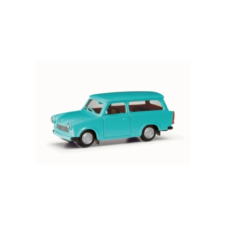 Herpa 020770-007 - Trabant 601 Universal, pastelowy turkusowy