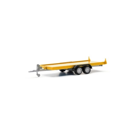 Herpa 052450-003 - Przyczepa do transportu samochodów 2-osiowa, kolor żółty