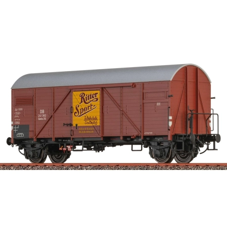 Brawa 51188 - Kryty wagon towarowy Gmhs35, DB, Ep.III „Ritter Sport”